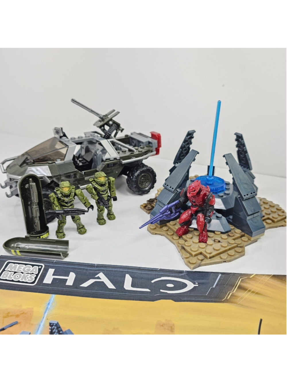 Halo Mega Bloks Warthog Resistance 97011 Near Complete With Instructions.